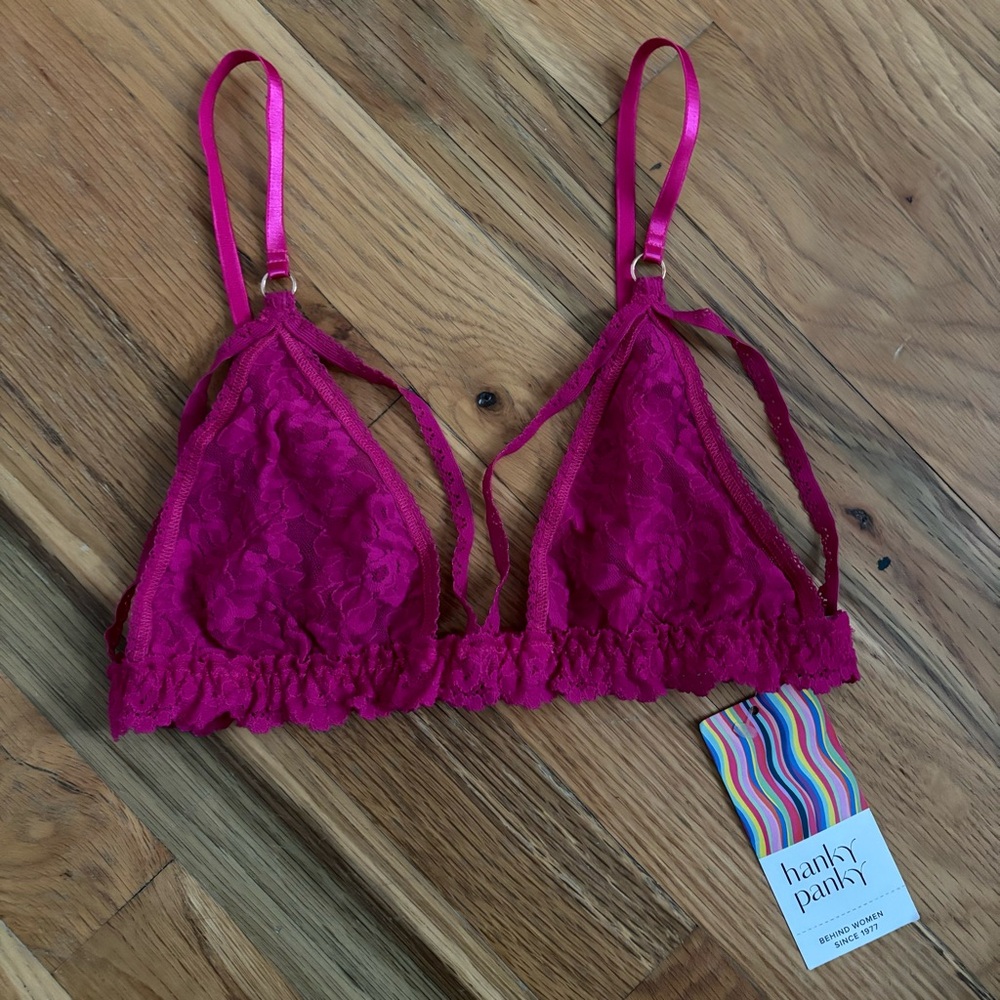 NWT Hanky Panky Magenta bralette